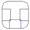 End view of a square