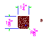 Leg made out of 1 ¼" dowel